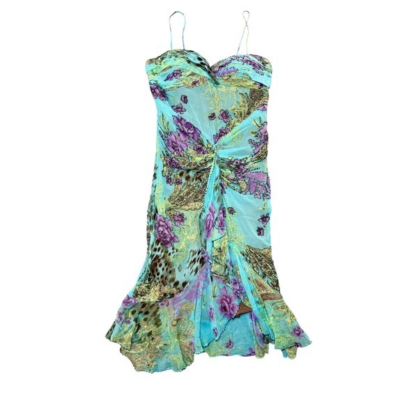 Alberto Makali Dresses & Skirts - NWT Vintage Alberto Makali Silk Beaded Y2K Fairycore Dress Size 8 Whimsical